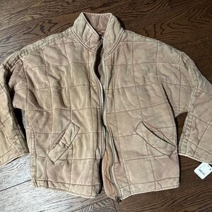 Free People Quilted Dolman Jacket